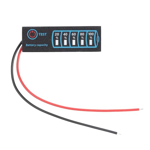 LED-Batterieanzeige-Anzeigetafel, Intelligente 3-Farben-Anzeigeleuchten, für Säure-, Lithium- und Lithium-Eisenphosphat-Batterien DC5-30V von Marhynchus