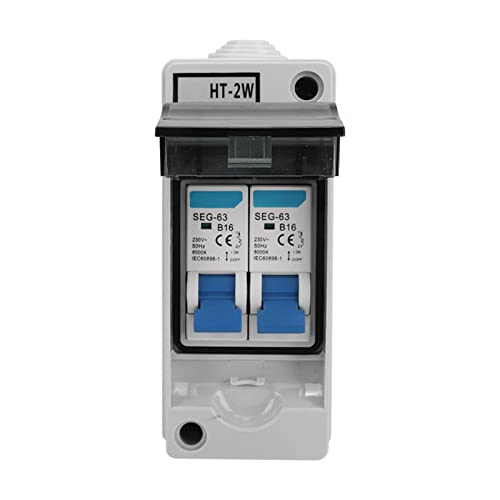 Leistungsschalterbox MCB 16A 230 V 50 Hz Wasserdichtes Transparentes Abdeckungsschalterschalter für die Verteilungsschachtel für Innenräume Im Innenraum Außenbeleuchtung Leistungsschalterbox MCB 16A 230 V 50 Hz Wasserdichtes Transparentes Abdeckungsschalterschalter für die Verteilungsschachtel für Innenräume Im Innenraum Außenbeleuchtung von Marhynchus
