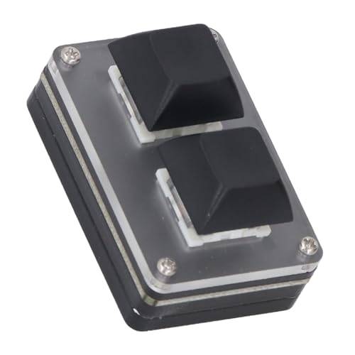 Marhynchus Mini Smart Programmierbare 2-Tasten-Tastatur mit Kabel, RGB-Hintergrundbeleuchtung, USB-Tastatur mit Funktionen Zum Kopieren, Einfügen und Ausschneiden für das Büro von Marhynchus