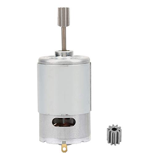 RS550 12V Mikromotor Motor Hochgeschwindigkeit für Elektrospielzeug Auto Kinder Motorrad mit 2 Stück Zahnkopf (550-12000RPM) von Marhynchus