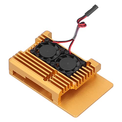 Schutzhülle für 3 Modell B B+ mit Doppelkühllüfter für eine Effiziente Wärmeabteilung, Aluminiumlegierungsgehäusegehäuse, Einfache Installation für 3 Modell B B+, Anodoxidation von Marhynchus
