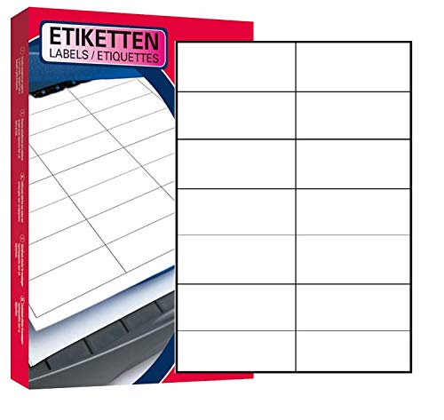 10 Blatt Drucker Universal Etiketten 105 x 42,3 mm Namensschild Selbstklebend DIN A4 (140 St. Etiketten) Adressetiketten Laser Copy Inkjet Hinweisschilder von Mari-Medienverpackungen