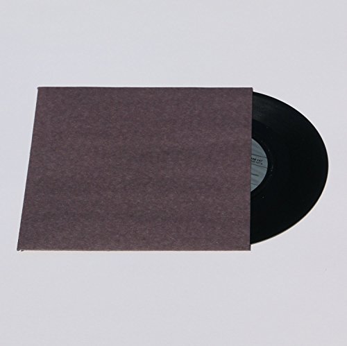10 St. 12 Zoll LP Premium Innenhüllen anthrazit/schwarz Maxi Single Vinyl Schallplatten ohne Mittelloch edles 80 gr. Papier von Mari-Medienverpackungen