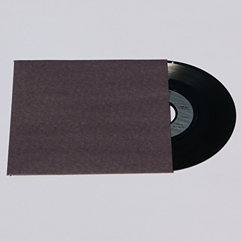 10 St. Single 7 Zoll Premium anthrazit/schwarz Innenhüllen 180 x 180 mm für Vinyl Schallplatten ungefüttert 80 gr. Papier ohne Innenloch von Mari-Medienverpackungen