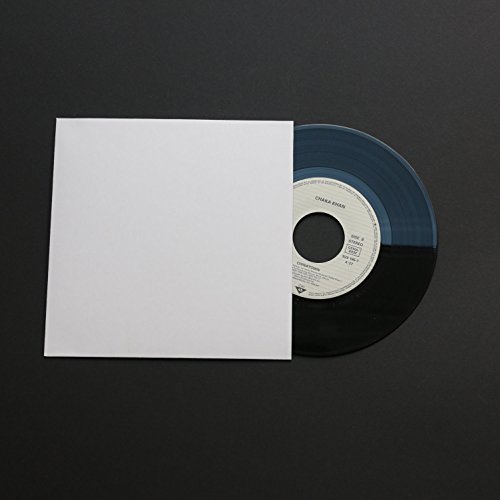 10 St. Single Deluxe Ersatz Cover 180 x 180 mm weiß für 7 Zoll Vinyl Schallplatten 300 gr. Karton ohne Mittelloch von Mari-Medienverpackungen