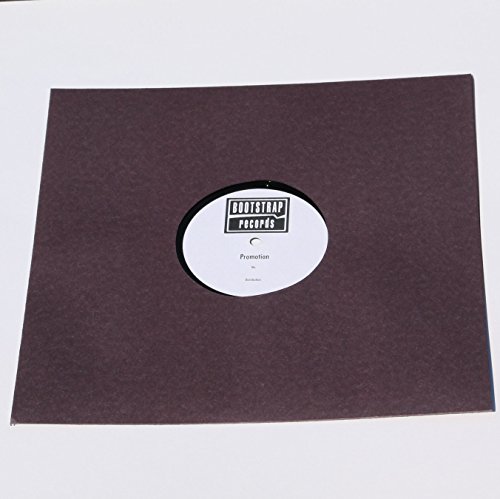 100 St. 12 Zoll LP Premium Innenhüllen anthrazit/schwarz Maxi Single Vinyl Schallplatten ungefüttert edles 80 gr. Papier von Mari-Medienverpackungen