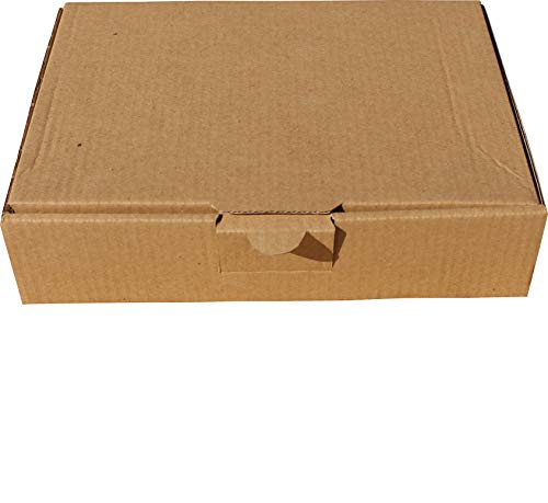 100 St. Maxibriefkarton 180 x 130 x 45 mm DIN A6 braun Warensendung Faltkarton, Warenpost, Klappdeckelkarton von Mari-Medienverpackungen