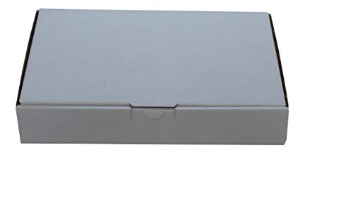 100 St. Maxibriefkarton 240 x 160 x 45 mm DIN A5 weiß Warensendung Faltkarton, Warenpost, Klappdeckelkarton von Mari-Medienverpackungen