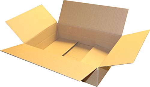 100 St. Post Päckchen Versandkarton 350 x 250 x 100 Größe"S" Faltschachtel Transportkiste Faltkarton Packsetkarton von Mari-Medienverpackungen