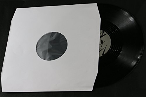100 Stück LP Schallplatten Innenhüllen weiß mit Eckschnitt gefüttert Vinyl LP Maxi Single von Mari-Medienverpackungen