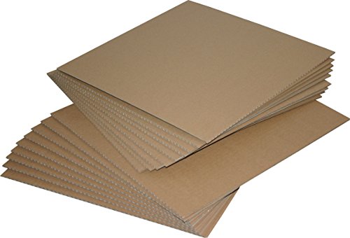 100 Stück LP Versandfüllplatten 315x315 mm Kartonzuschnitte Wellpappenzuschnitte von Mari-Medienverpackungen