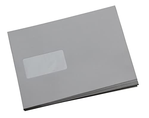 1000 St. Versandtaschen B5, weiß, mit Fenster, selbstklebend, Briefumschlag, Kuvert, Briefhülle, Großbrief, Versandbeutel von Mari-Medienverpackungen