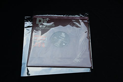 1000 Stück LP Schutzhüllen 12" Folienhüllen mit Klappe und Verschluss für Vinyl Schallplatten von Mari-Medienverpackungen