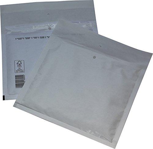 25 St. CD Mailer Luftpolsterversandtaschen 200x175 mm weiß Jewel Case Briefumschläge von Mari-Medienverpackungen