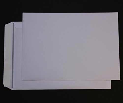 25 St. Versandtaschen DIN E4 weiß 110 gr. Kuvert 280 x 400 mm Haftklebend Briefumschläge HK von Mari-Medienverpackungen