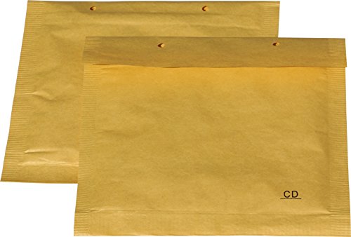 400 St. CD Mailer Luftpolsterversandtaschen 200x175 mm braun Jewel Case Briefumschläge von Mari-Medienverpackungen