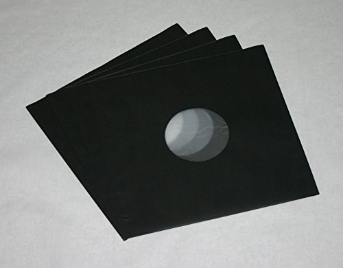 400 Stück LP Schallplatten Innenhüllen schwarz gefüttert 80 gramm Vinyl LP Maxi Single von Mari-Medienverpackungen