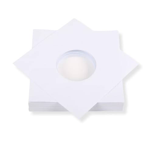 50 St. Single 7“ Deluxe Innenhüllen 180x180 mm reinweiß für Vinyl Schallplatten ungefüttert 90 gr Papier mit Innenloch 50 St. Single 7“ Deluxe Innenhüllen 180x180 mm reinweiß für Vinyl Schallplatten ungefüttert 90 gr Papier mit Innenloch von Mari-Medienverpackungen