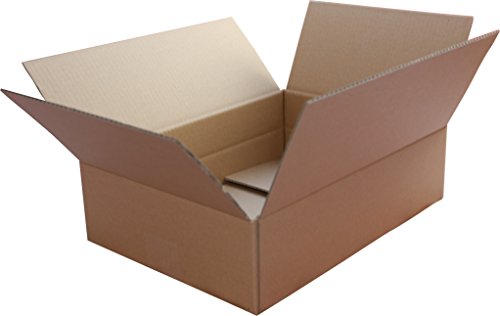 50 St. Versandkartons 260x180x110 mm braun 1-wellig DIN C5/B5 Format Faltkarton von Mari-Medienverpackungen