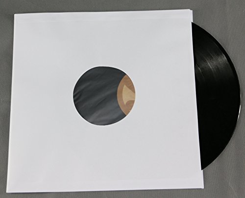 50 Stück LP Schallplatten Innenhüllen gefüttert 90 gramm reinweißes Papier Vinyl LP Maxi Single von Mari-Medienverpackungen