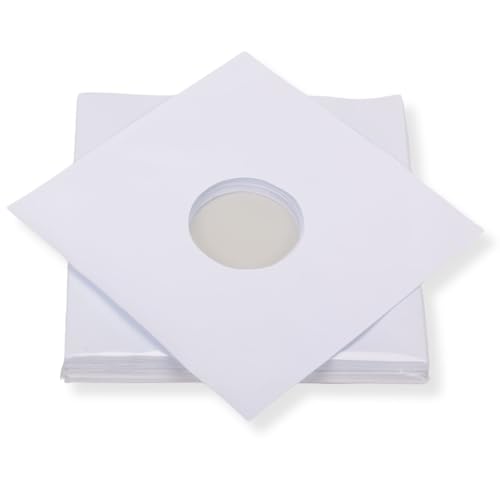 50 Stück LP Schallplatten Innenhüllen gefüttert 90 gramm reinweißes Papier Vinyl LP Maxi Single von Mari-Medienverpackungen