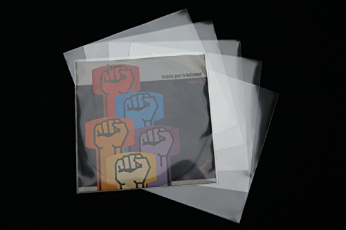 50 Stück Premium Single Schutzhüllen hoch transparent 185x185 mm Vinyl 7 Zoll Sleeve von Mari-Medienverpackungen