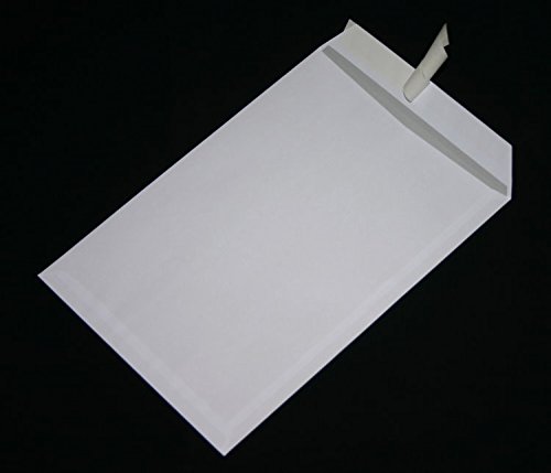 50 Stück Versandtaschen Briefumschläge C4 A4 weiß haftklebend ohne Fenster 229x324 mm HK von Mari-Medienverpackungen
