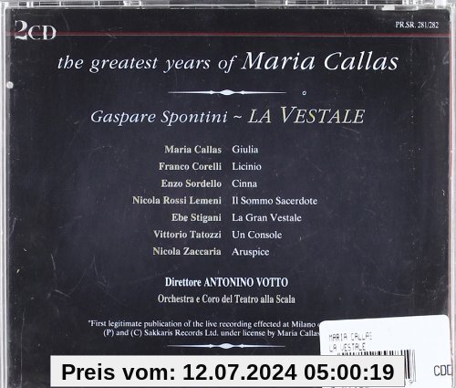 Maria Callas: Vestalin `54live von Maria Callas