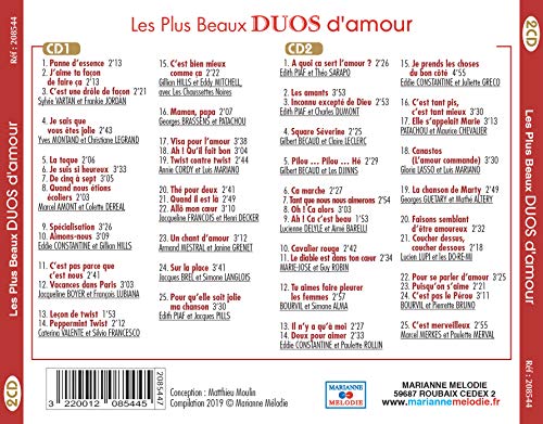 Les plus beaux duos d'amour [Audio CD] Divers artistes von Marianne Mélodie