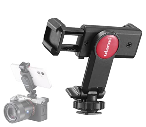 Marie Ann ULANZI ST-06 Universal-Handy-Stativhalterung mit kaltem Schuh, drehbar und Verstellbarer Klemmhalterung, Smartphone-Clip-Adapter für iPhone von Marie Ann