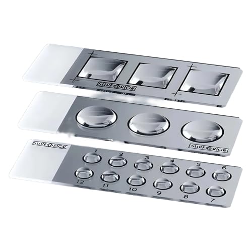 Marienfeld Kalknatronglas Adhäsionsmikroskop-Objektträger mit 12 Feldern von 5 mm Durchmesser, 76 mm Tiefe, 26 mm Breite, 1 mm Stärke, 100 Stück von Marienfeld