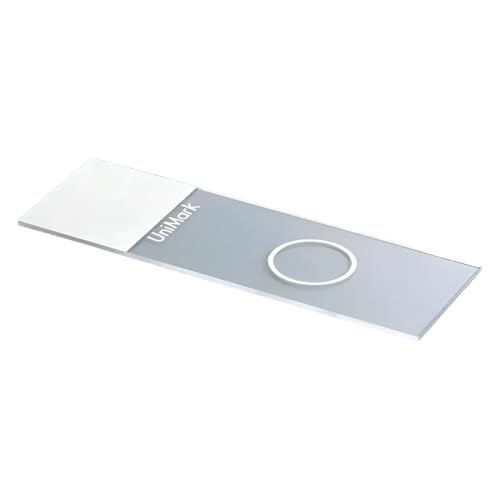 Marienfeld UniMark Kalknatronglas Mikroskop-Objektträger mit 1 Ring von 13 mm Innendurchmesser, Weiß, 76 mm Tiefe, 26 mm Breite, 1 mm Stärke, 2500 Stück von Marienfeld