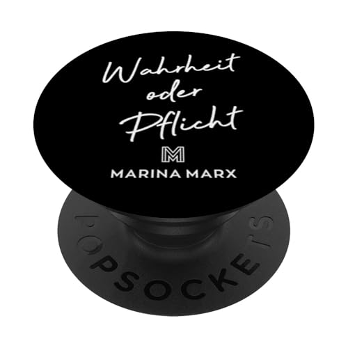 Marina Marx Wahrheit oder Pflicht PopSockets Klebender PopGrip für Smartphones mit harten Plastikgehäusen in Schwarz Marina Marx Wahrheit oder Pflicht PopSockets Klebender PopGrip für Smartphones mit harten Plastikgehäusen in Schwarz von Marina Marx