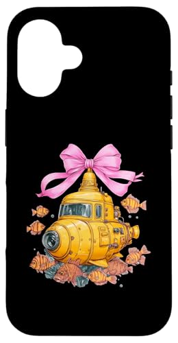 Coquette Bow Meeresbiologe Meeresbiologie Ozean-U-Boot Hülle für iPhone 16 von Marine Biologist Ocean Science Coquette Clothing