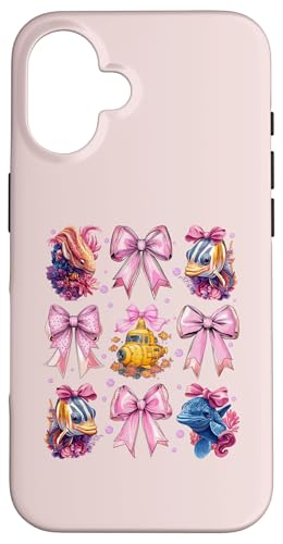 Coquette Bow Meeresbiologe Meeresbiologie Ozean-U-Boot Hülle für iPhone 16 Coquette Bow Meeresbiologe Meeresbiologie Ozean-U-Boot Hülle für iPhone 16 von Marine Biologist Ocean Science Coquette Clothing