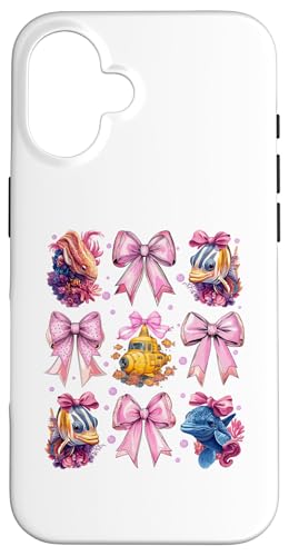 Coquette Bow Meeresbiologe Meeresbiologie Ozean-U-Boot Hülle für iPhone 16 Coquette Bow Meeresbiologe Meeresbiologie Ozean-U-Boot Hülle für iPhone 16 von Marine Biologist Ocean Science Coquette Clothing