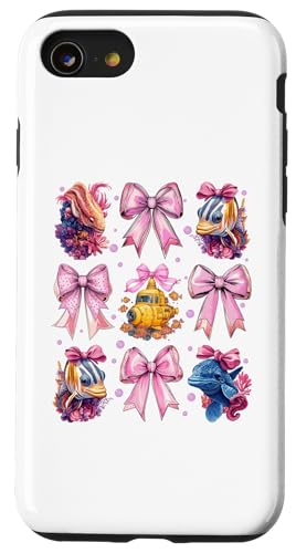 Coquette Bow Meeresbiologe Meeresbiologie Ozean-U-Boot Hülle für iPhone SE (2020) / 7 / 8 von Marine Biologist Ocean Science Coquette Clothing