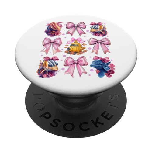 Coquette Bow Meeresbiologe Meeresbiologie Ozean-U-Boot PopSockets Klebender PopGrip Coquette Bow Meeresbiologe Meeresbiologie Ozean-U-Boot PopSockets Klebender PopGrip von Marine Biologist Ocean Science Coquette Clothing