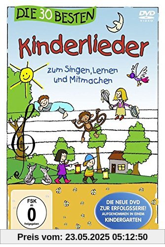 Die 30 besten Kinderlieder - Die DVD - zum Singen, Lernen und Mitmachen Die 30 besten Kinderlieder - Die DVD - zum Singen, Lernen und Mitmachen von Mario Spiegel
