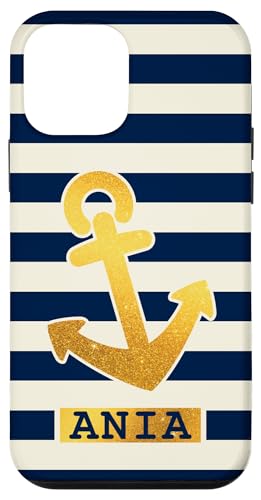 Ania Name Vorname Maritimes Nautik Design Personalisiert Hülle für iPhone 12 mini von Maritime Trend Designs Namensgeschenke Ideen