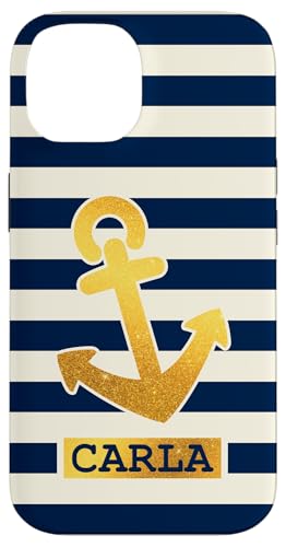 Carla Name Vorname Maritimes Nautik Design Personalisiert Hülle für iPhone 14 von Maritime Trend Designs Namensgeschenke Ideen