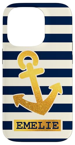Emelie Name Vorname Maritimes Nautik Design Personalisiert Hülle für iPhone 14 Pro von Maritime Trend Designs Namensgeschenke Ideen