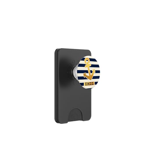 Emil Name Vorname Maritimes Nautik Design Personalisiert PopSockets PopWallet für MagSafe von Maritime Trend Designs Namensgeschenke Ideen