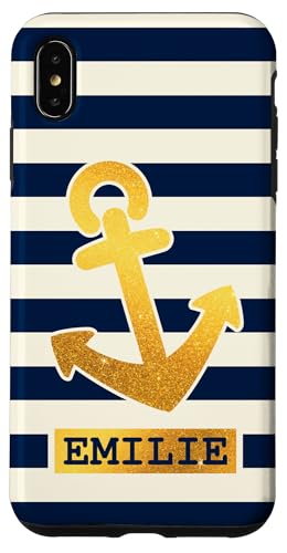 Emilie Name Vorname Maritimes Nautik Design Personalisiert Hülle für iPhone XS Max von Maritime Trend Designs Namensgeschenke Ideen