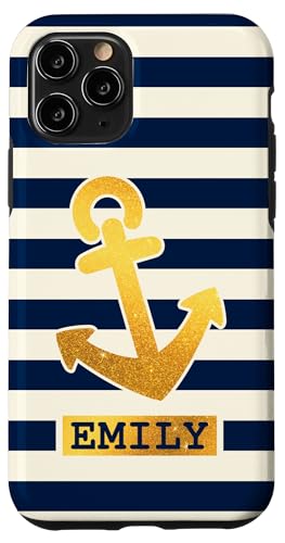 Emily Name Vorname Maritimes Nautik Design Personalisiert Hülle für iPhone 11 Pro von Maritime Trend Designs Namensgeschenke Ideen