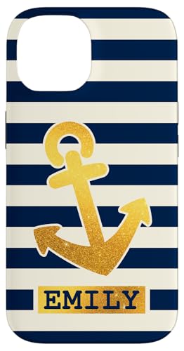 Emily Name Vorname Maritimes Nautik Design Personalisiert Hülle für iPhone 14 von Maritime Trend Designs Namensgeschenke Ideen