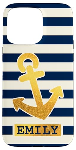 Emily Name Vorname Maritimes Nautik Design Personalisiert Hülle für iPhone 15 Pro Max von Maritime Trend Designs Namensgeschenke Ideen