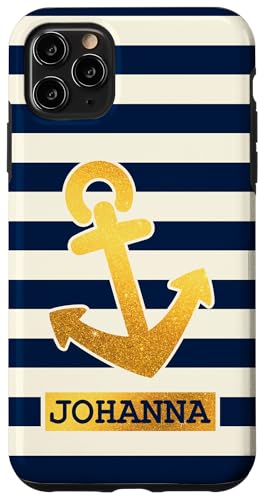 Johanna Name Vorname Maritimes Nautik Design Personalisiert Hülle für iPhone 11 Pro Max von Maritime Trend Designs Namensgeschenke Ideen