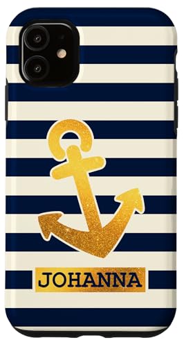 Johanna Name Vorname Maritimes Nautik Design Personalisiert Hülle für iPhone 11 von Maritime Trend Designs Namensgeschenke Ideen