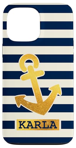 Karla Name Vorname Maritimes Nautik Design Personalisiert Hülle für iPhone 13 Pro Max von Maritime Trend Designs Namensgeschenke Ideen